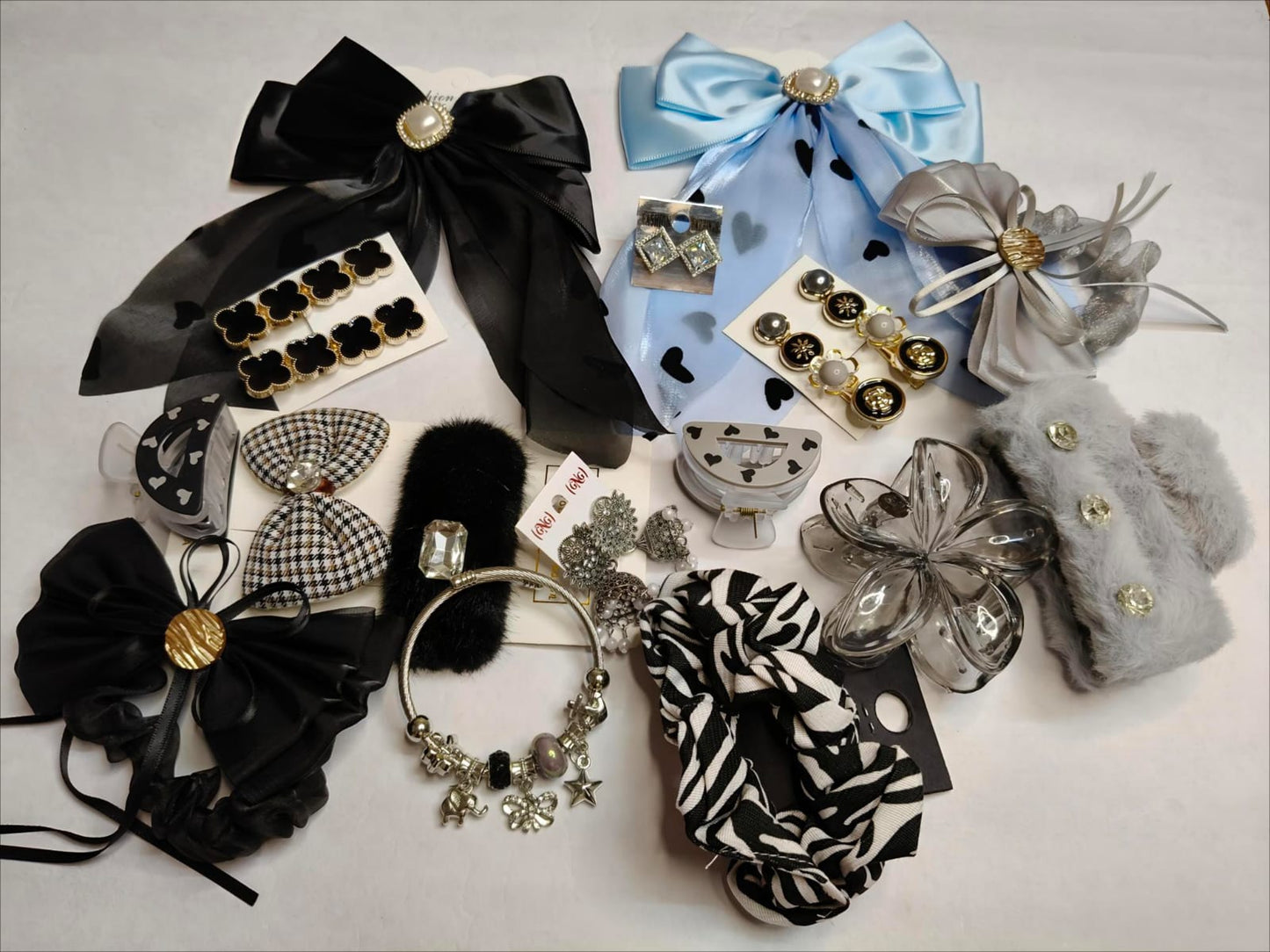 Hair accessories with jewellery
