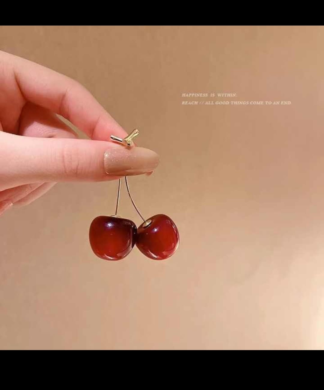 cherry earrings